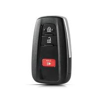 HPZPRPCEW 2 3 4 Boutons Coque De Clé Voiture Accessoires pour Toyota C-HR RAV4 pour Prius pour Camry 2018 2019(3 Buttons B)