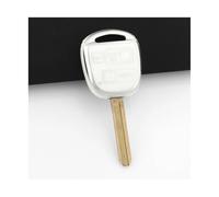 HPZPRPCEW 2 3 Boutons Coque De Clé Voiture TPU pour Toyota pour Camry RAV4 pour Corolla pour Prado pour Yaris pour Tarago(Blanc,3 Boutons)