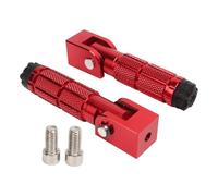 HPZPRPCEW 2 Pièces Repose-Pieds Pliables Moto Universel Antidérapant Alliage D'Aluminium 8mm Pour Vélo UTV Kart(ROUGE)