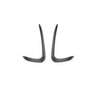 HPZPRPCEW 2X pour X6 F16 M-Sport M50i M50d 2015-2019 par Body Kit Lame De Pare Chocs Avant Noir Brillant Haute Performance(Aspect Carbone)