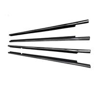 HPZPRPCEW 4 Joints D'Étanchéité De Vitre Porte Latérale Pour Toyota Pour Land Pour Cruiser LC100 1998-2007 Joint Ceinture Moulure(Chrome)