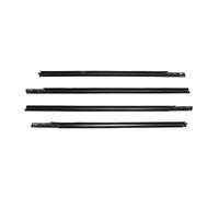 HPZPRPCEW 4 Pièces De Joint En Caoutchouc Pour Vitre Pour Peugeot 301 2013 2014 2015 2016 2017 Bande D'étanchéité Porte Moulure(NOIR)