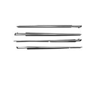HPZPRPCEW 4 Pièces Pour Toyota Pour Corolla 2009-2012 Accessoires Auto Joints D'étanchéité En Caoutchouc Pour Vitres Gauche Droite Moulures Garnitures(4Pcs-Chrome)