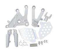 HPZPRPCEW Accesoires De Supports De Repose-pieds Avant De Moto Argent Noir Pour CBR600RR CBR 600RR 2003 2004 2005 2006(Argent)