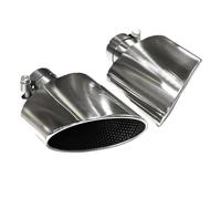 HPZPRPCEW Accessoires En Acier Inoxydable Pour A4 A5 A6 A7 RS4 RS6 RS5 RS7 Silencieux D'échappement Ovale(Argent)
