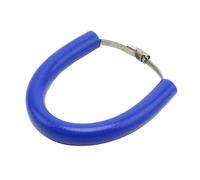 HPZPRPCEW Accessoires Moto Universels Protection D'échappement Ronde Universelle 100-160 Mm Anneaux De Fixation En Silicone(Bleu)