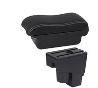 HPZPRPCEW Accoudoir Auto Pour Fit Pour Jazz 2002 2003 2004 2005 2006 2007 Boîte De Rangement Accessoire Auto(B3 Noir blanc 3USB)