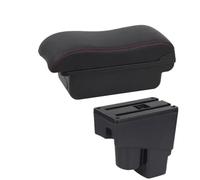 HPZPRPCEW Accoudoir Auto Pour Fit Pour Jazz 2002 2003 2004 2005 2006 2007 Boîte De Rangement Accessoire Auto(A1 Noir rouge SANS USB)