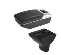 HPZPRPCEW Accoudoir Auto Pour Hyundai Pour I20 Boîte À Accoudoir Pour Hyundai Pour I20 2012 Retrofit Intérieur Centre Boîte De Rangement(Une ligne rouge PAS d'USB)