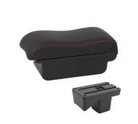 HPZPRPCEW Accoudoir Auto Pour Perodua Pour Axia 2023 2024 2025 Boîte D'accoudoir Centrale Console Intérieure Boîte De Rangement(B1 Noir rouge 3USB)