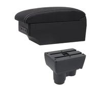 HPZPRPCEW Accoudoir Central Double Couche Pour R&enault Pour Duster Pour Dacia Pour Duster 2019-2023 Boîte De Rangement Pour Pièces Détachées Port USB(Ligne blanche E1)