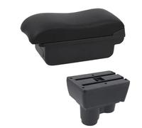 HPZPRPCEW Accoudoir Central Double Couche Pour R&enault Pour Duster Pour Dacia Pour Duster 2019-2023 Boîte De Rangement Pour Pièces Détachées Port USB(Ligne noire B2)