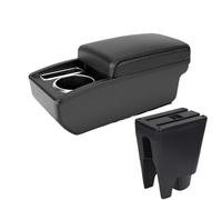 HPZPRPCEW Accoudoir Central Pour Citroën C1 Boîte De Rangement Intérieure Pour Voiture Avec USB Et Porte-gobelet(Ligne noire A2 Pas d'USB)