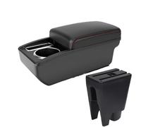 HPZPRPCEW Accoudoir Central Pour Citroën C1 Boîte De Rangement Intérieure Pour Voiture Avec USB Et Porte-gobelet(A1 Noir rouge SANS USB)