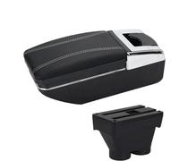 HPZPRPCEW Accoudoir Central Pour Peugeot 208 2012 2013 2014 2015 2016 2017 2018 Boîte De Rangement Boîte D'accoudoir Central(A3 Black white NO USB)