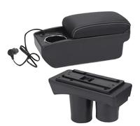 HPZPRPCEW Accoudoir Citroën C2 C3 Boîte De Rangement Pour Accoudoir De Voiture Porte-gobelet Aménagement Intérieur(A3 Charge rapide)