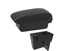 HPZPRPCEW Accoudoir De Voiture Pour Kia K3 BL7 2023 2024 2025 Console Centrale Avec Rangement Et USB(C3 Noir blanc SANS USB)