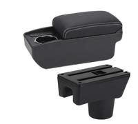 HPZPRPCEW Accoudoir De Voiture Pour Mitsubishi Pour Attrage Pour Mirage Pour Space Star Boîte De Rangement Automatique Accessoires De Voiture(C1 Noir rouge PAS d'USB)