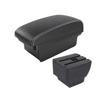 HPZPRPCEW Accoudoir Pour MAZDA 2 Accoudoir Pour MAZDA 2 Demio Boîte D'accoudoir Auto Pièces Retrofit Boîte De Rangement(A3 Black white NO USB)