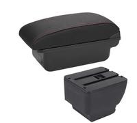 HPZPRPCEW Accoudoir Pour Mazda 2 Boîte De Rangement Pour Accoudoir Central Pièces Détachées(C1 Noir rouge PAS d'USB)