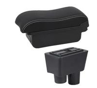 HPZPRPCEW Accoudoir Pour N&issan Pour Almera Boîte De Rangement Pour Accoudoir De Voiture Aménagement Intérieur(A3 Black white NO USB)