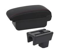 HPZPRPCEW Accoudoir Pour Suzuki Pour Swift 2005-2021 2022 2023 2024 Accoudoir Voiture Accessoires Auto Détails Intérieurs Boîte De Rangement(A1 Noir rouge SANS USB)