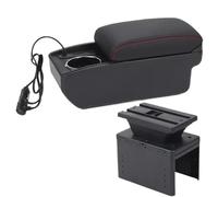 HPZPRPCEW Accoudoir Universel Pour Voiture Boîte D'Accoudoir Modèle Universel Accessoire Auto Boîte De Rangement Modification Intérieure Pièces Retrofit(A1 Charge rapide)