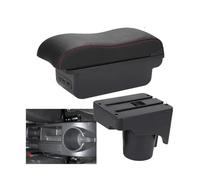 HPZPRPCEW Accoudoir Voiture Pour VW Pour Golf 6 Boîtier D'Accoudoir Pour S&CIROCCO Pour Sagitar Pour Golf 5 Mk6 MK5 Pour Jetta 5 Boîte De Rangement Voiture(B1 Noir rouge 3USB)