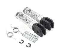 HPZPRPCEW Adaptateurs De Cale-pieds Avant Pour YAMAHA YZFR6 YZFR6S YZFR1 YZFR1M YZFR1S R6 R1 Accessoires Moto Repose-pieds Pédales(Argent)