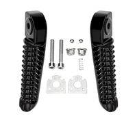 HPZPRPCEW Avant Arrière Repose-pieds Motocyclette Repose-pieds Course Pilote Passager Pédale Aluminium Pour YAMAHA YZF-R1 R1 LE R1M R1S YZF-R6(NOIR,Repose-pied arrière)