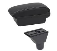 HPZPRPCEW Boîte À Accoudoir Pour Citroën Pour Berlingo Compartiment Central De Rangement Avec Porte-Gobeille Boîte À Accoudoir Centrale(Ligne blanche B1)