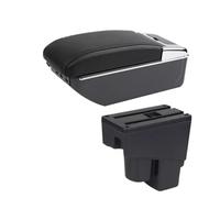 HPZPRPCEW Boîte Accoudoir Pour Jazz Pour Fit Pour Jazz 1 2003 2004 2005 2006 2007 Accoudoir Auto Boîte De Rangement Accessoire Auto(D2 ligne noire 7USB)