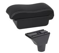 HPZPRPCEW Boîte D'accoudoir Auto Pour Citroen Pour Berlingo Rangement Central Style Auto Décor Avec Porte-gobelet(Ligne Blanche C2)