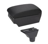 HPZPRPCEW Boîte D'accoudoir Central De Voiture Pour Opel Pour Meriva Boîte Console Centrale Support De Coude De Bras Étui De Rangement(C-Black black line)