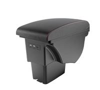 HPZPRPCEW Boîte D'accoudoir Central Pour Kia Pour Soul 2006 2007-2017 Pièces Intérieures En Cuir Pour Voiture Console Centrale Avec USB(Cuir véritable B1)