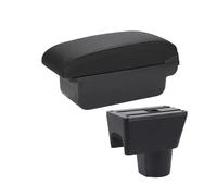 HPZPRPCEW Boîte D'accoudoir Central Pour N&issan Pour Terrano 3 Boîte D'accoudoir Pour Voiture Boîte De Rangement Pièces Auto Accessoires Auto(C2 Ligne noire PAS d'USB)