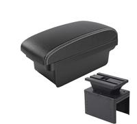 HPZPRPCEW Boîte D'accoudoir Centrale Universelle Pour Voiture Modèle Universel Boîte De Rangement D'accoudoir Support-bras Pièces Rétrofit Intérieur(A2 Black white NO USB)