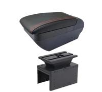 HPZPRPCEW Boîte D'accoudoir Pour Fiat Pour Grande Pour Punto Pour Punto Boîte D'accoudoir Voiture Boîte De Rangement Central(Ligne rouge F Pas d'USB)