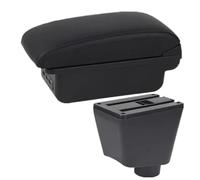 HPZPRPCEW Boîte D'accoudoir Pour R&enault Pour Clio Captur Pour Clio1 Pour Clio2 Pour Clio3 Pour Clio 4 Boîte D'accoudoir De Voiture(B2 ligne noire 3USB)