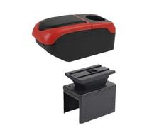 HPZPRPCEW Boîte De Rangement Voiture Pour Vauxhall Pour Opel Pour Adam Pour Astra J H G Pour Corsa D C GTC Mokka X Insignia Console Centrale(Noir rouge)
