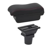 HPZPRPCEW Boîte De Repose-bras Pour Toyota Pour Yaris Pour Vitz Hatchback 1998-2011 Boîte De Rangement De Console Centrale Interface USB(B2 Red Lin)