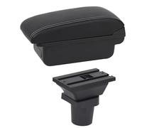 HPZPRPCEW Boîte De Repose-bras Pour Toyota Pour Yaris Pour Vitz Hatchback 1998-2011 Boîte De Rangement De Console Centrale Interface USB(Ligne blanche B1)