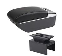 HPZPRPCEW Boîtier D'accoudoir Boîte De Rangement Centrale Retrofit Intérieur Accessoires Auto Pour Dacia Pour Jogger(D2 ligne noire 7USB)