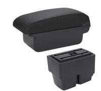 HPZPRPCEW Boîtier D'accoudoir Central Pour F&ord Pour Fiesta MK7 Accoudoir Auto 2009-2017 Pour Fiesta Boîtier D'accoudoir Boîte De Rangement(C2 Ligne noire PAS d'USB)