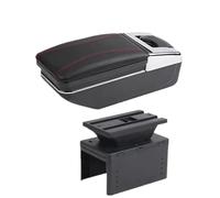 HPZPRPCEW Boîtier D'accoudoir Pour Fiat Pour Grande Pour Punto Pour Fiat Pour Punto Boîtier D'accoudoir Auto Coffre De Rangement Central(Une ligne rouge PAS d'USB)