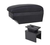 HPZPRPCEW Boîtier D'accoudoir Pour Fiat Pour Grande Pour Punto Pour Fiat Pour Punto Voiture Boîtier De Rangement Central Avec USB(D1 Black Line)