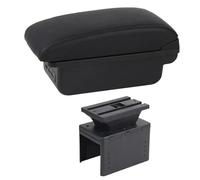 HPZPRPCEW Boîtier D'accoudoir Pour Fiat Pour Grande Pour Punto Pour Fiat Pour Punto Voiture Boîtier De Rangement Central Avec USB(C1 Ligne noire)