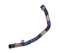 HPZPRPCEW Collecteur D'échappement Pour Moto Pour CB300R 2018 2019 2020 Tube Intermédiaire Avant Silencieux Alliage De Titane Accessoires Modifiés(Alliage de titane B)