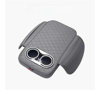 HPZPRPCEW Coussin D'accoudoir Central De Voiture En Cuir PU Avec 2 Porte-gobelets Et Poche Latérale Rehausseur Automatique(Gray)
