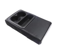 HPZPRPCEW Coussin D'accoudoir Central Pour Voiture Avec Porte-gobelet Coussin Rehausseur Universel(Carbon texture)